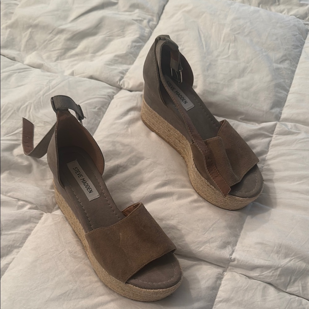 Steve Madden Women's Brown Wedge Sandals